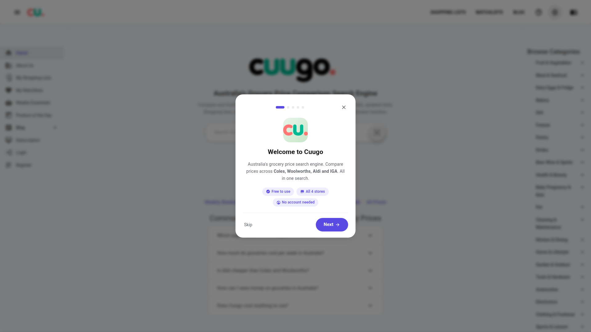 Cuugo Price Comparison
